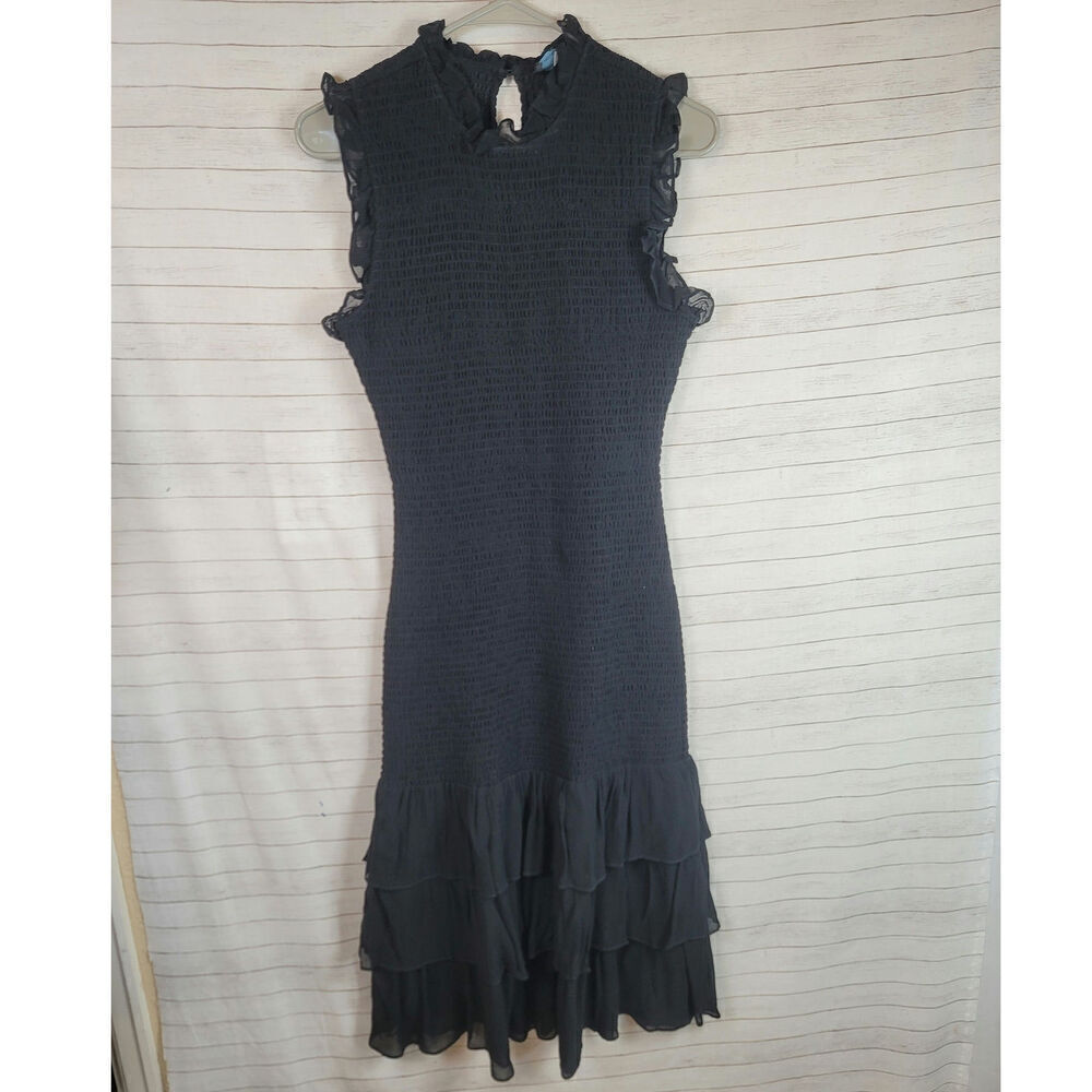 CYNTHIA ROWLEY APRIL DRESS IN BLACK, SZ SMALL